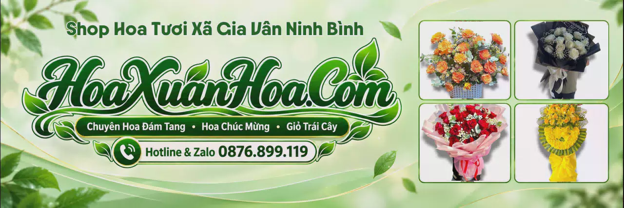 Ảnh bìa Cửa Hàng Bán Hoa Tươi Tại Xã Gia Vân Ninh Bình - Dịch Vụ Đặt Hoa Trực Tuyến