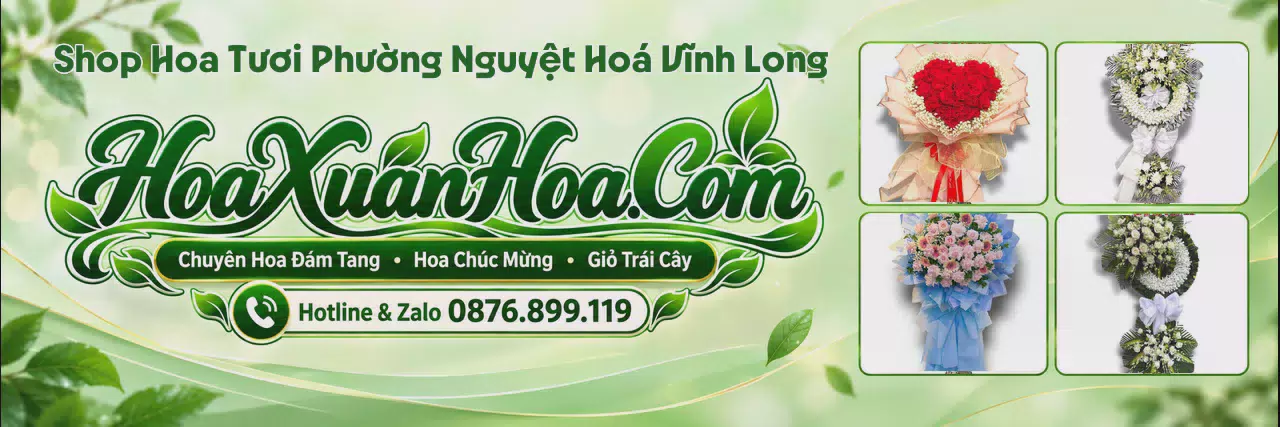 Ảnh bìa Shop Hoa Tươi Tại Phường Nguyệt Hoá Vĩnh Long - Dịch Vụ Giao Hoa Tận Nơi