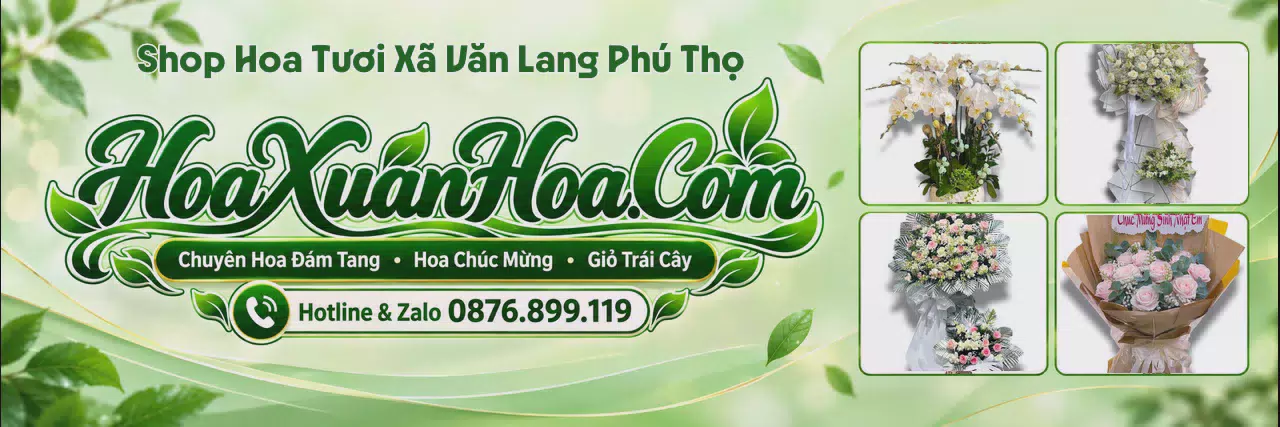 Ảnh bìa Cửa Hàng Bán Hoa Tươi Tại Xã Văn Lang Phú Thọ - Shop Hoa Online Uy Tín