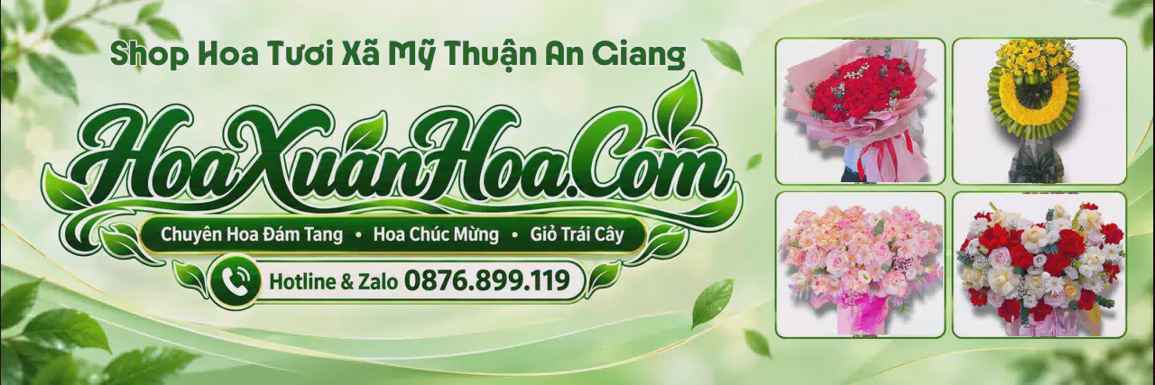 Ảnh bìa Shop Bán Hoa Tươi Tại Xã Mỹ Thuận An Giang - Tiệm Hoa Giao Hoa Tận Nhà