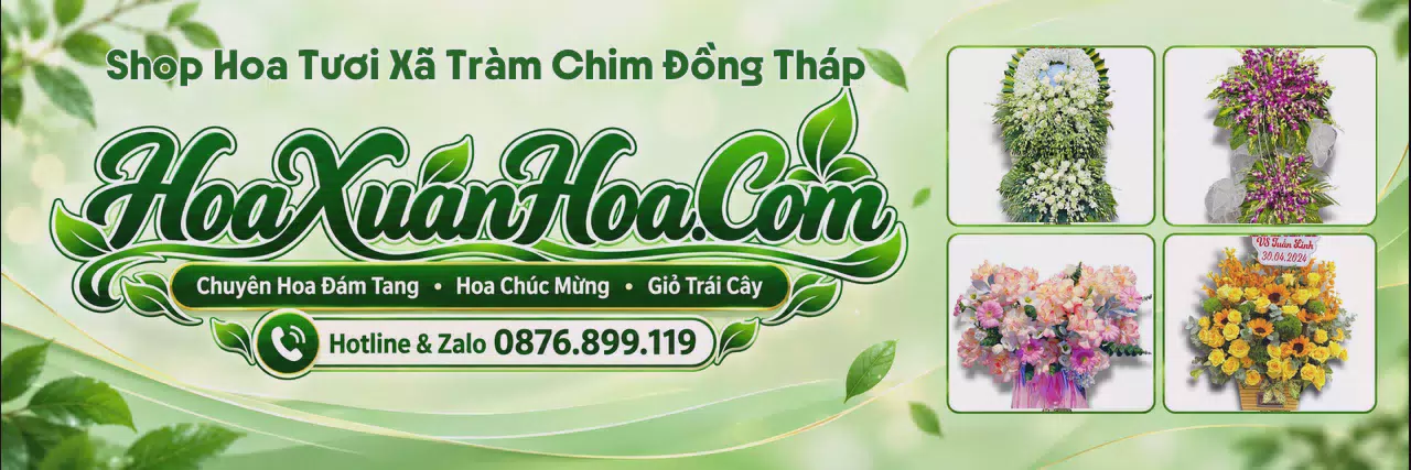 Ảnh bìa Tiệm Hoa Tươi Tại Xã Tràm Chim Đồng Tháp - Đặt Hoa Online Giao Tận Nhà