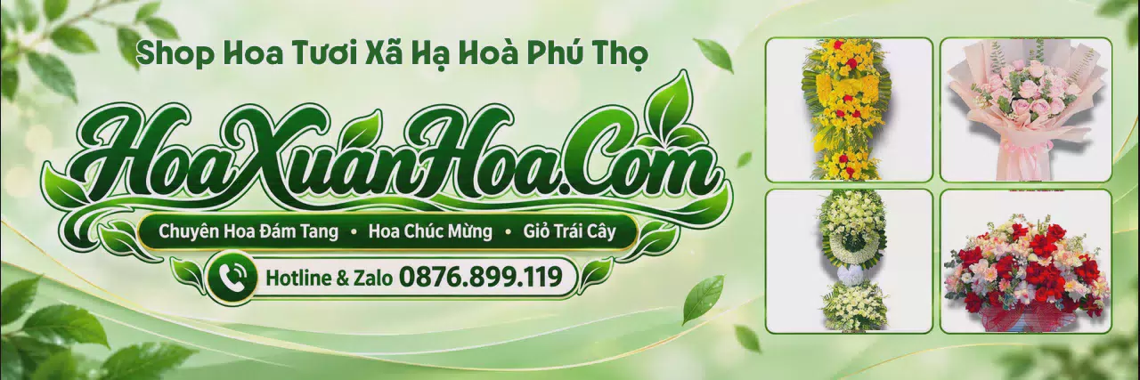Ảnh bìa Cửa Hàng Hoa Tươi Tại Xã Hạ Hoà Phú Thọ - Shop Hoa Nhận Đơn Online