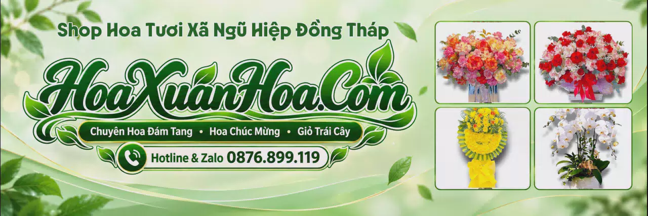 Ảnh bìa Tiệm Hoa Tươi Tại Xã Ngũ Hiệp Đồng Tháp - Dịch Vụ Đặt Hoa Trực Tuyến
