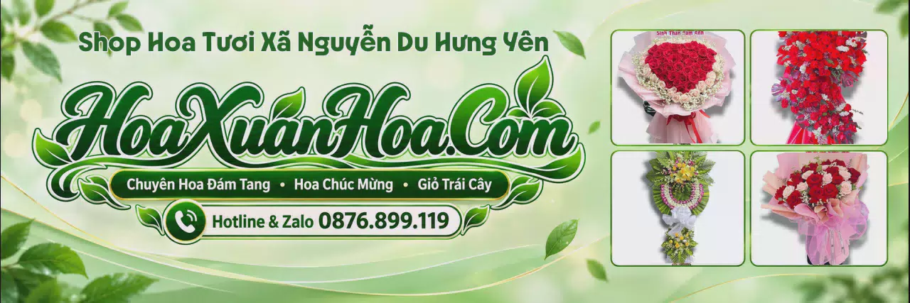 Ảnh bìa Tiệm Hoa Tươi Tại Xã Nguyễn Du Hưng Yên - Dịch Vụ Đặt Hoa Trực Tuyến
