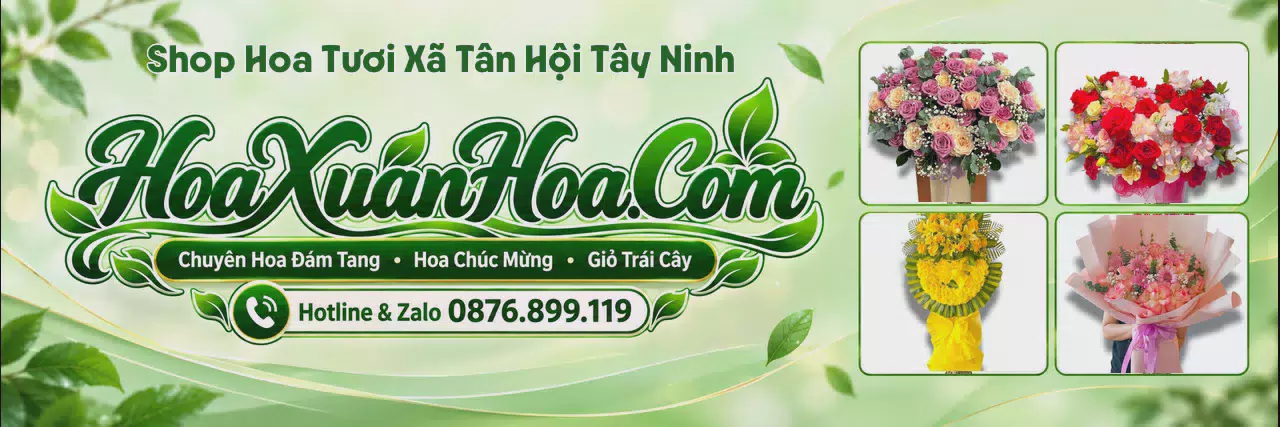 Ảnh bìa Tiệm Hoa Tươi Tại Xã Tân Hội Tây Ninh - Shop Hoa Online Uy Tín