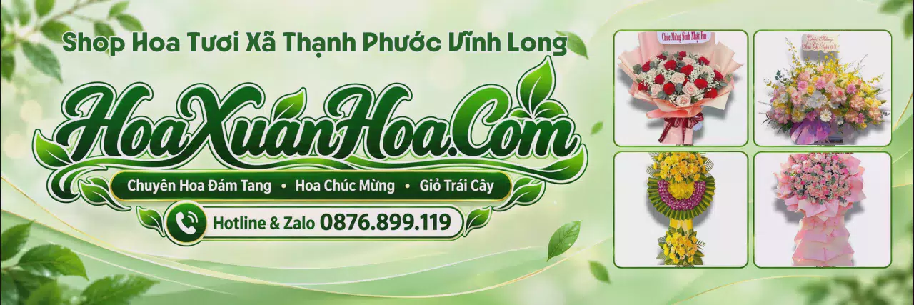 Ảnh bìa Tiệm Hoa Tươi Tại Xã Thạnh Phước Vĩnh Long - Đặt Hoa Nhanh Trong Ngày
