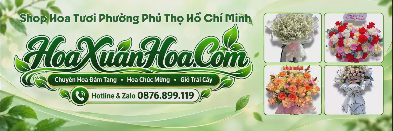 Ảnh bìa Shop Bán Hoa Tươi Tại Phường Phú Thọ Hồ Chí Minh - Đặt Hoa Tươi Nhanh Chóng