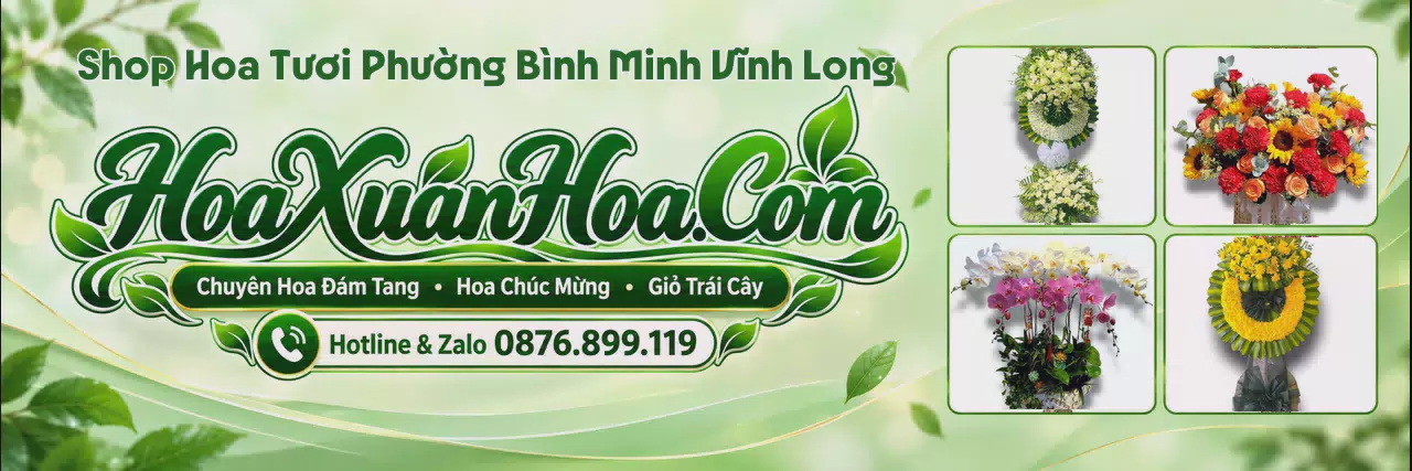 Ảnh bìa Tiệm Hoa Tươi Tại Phường Bình Minh Vĩnh Long - Giao Hoa Nhanh Chóng