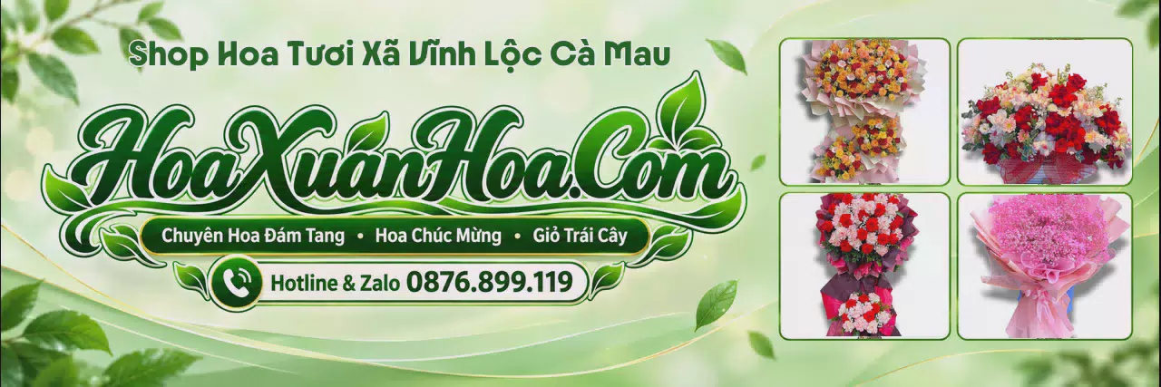 Ảnh bìa Shop Hoa Tươi Tại Xã Vĩnh Lộc Cà Mau - Tiệm Hoa Tươi Giao Nhanh