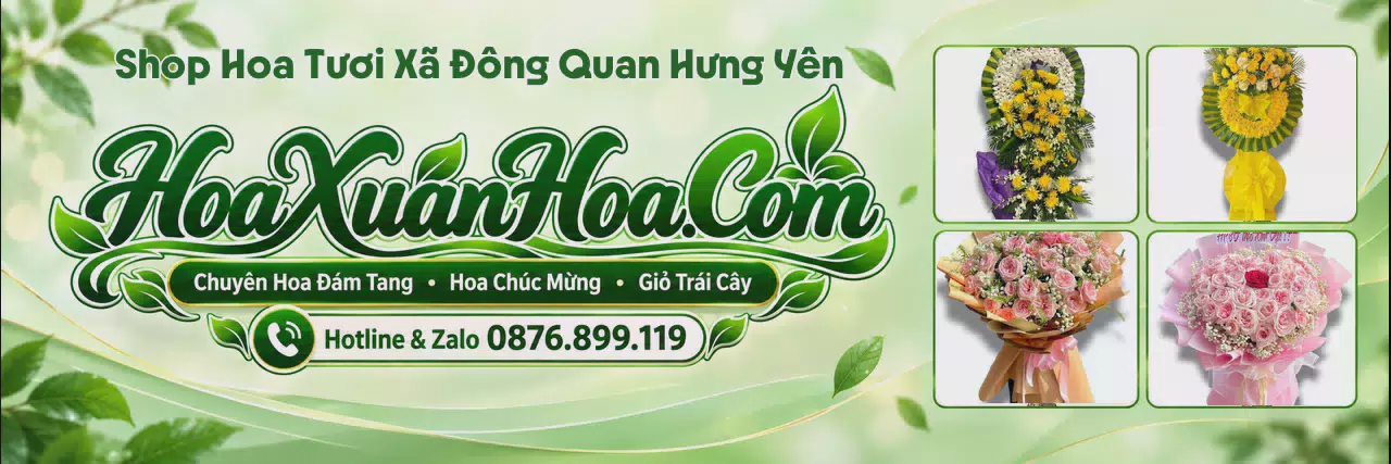 Ảnh bìa Shop Bán Hoa Tươi Tại Xã Đông Quan Hưng Yên - Tiệm Hoa Tươi Giao Tận Nhà