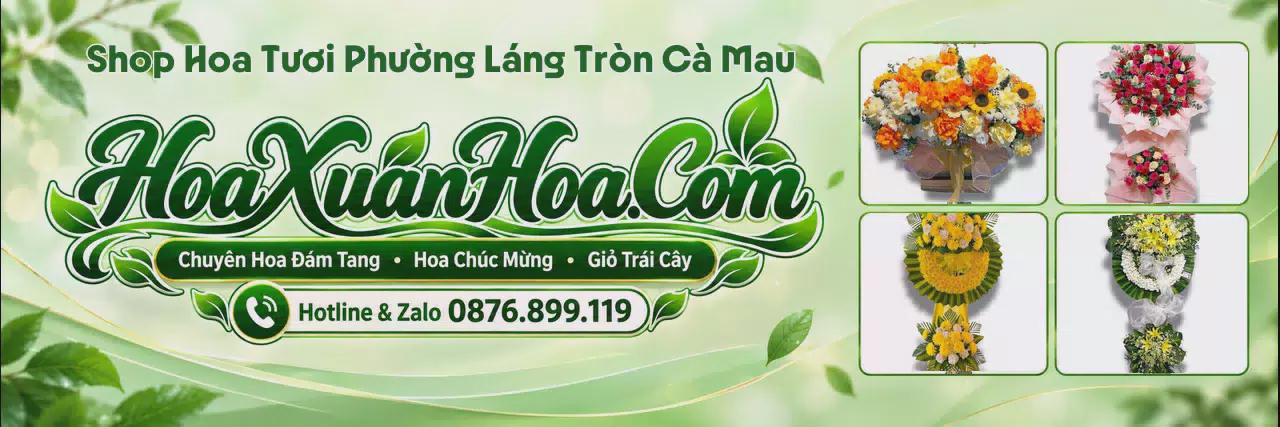 Ảnh bìa Tiệm Hoa Tươi Tại Phường Láng Tròn Cà Mau - Giao Hoa Tận Địa Chỉ