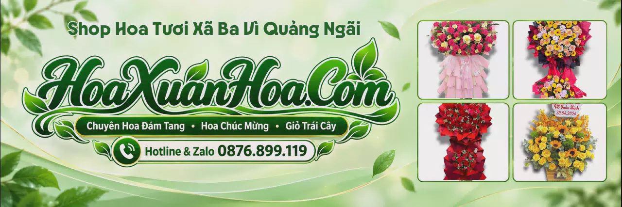 Ảnh bìa Cửa Hàng Hoa Tươi Tại Xã Ba Vì Quảng Ngãi - Dịch Vụ Hoa Tươi Tận Nơi