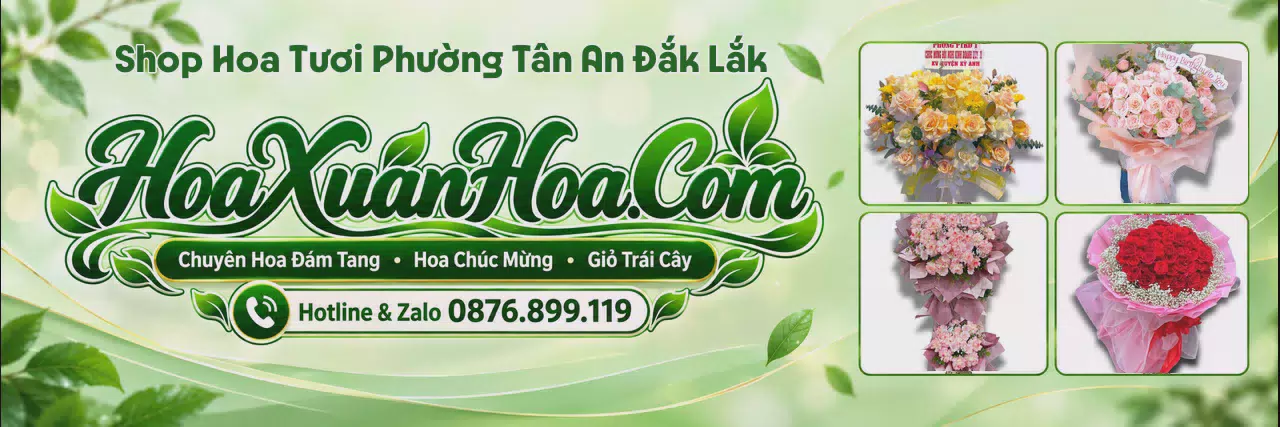 Ảnh bìa Tiệm Hoa Tươi Tại Phường Tân An Đắk Lắk - Dịch Vụ Đặt Hoa Trực Tuyến