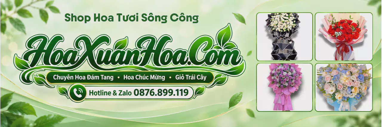 Ảnh bìa Tiệm Hoa Tươi Tại Sông Công - Shop Hoa Giao Tận Nhà