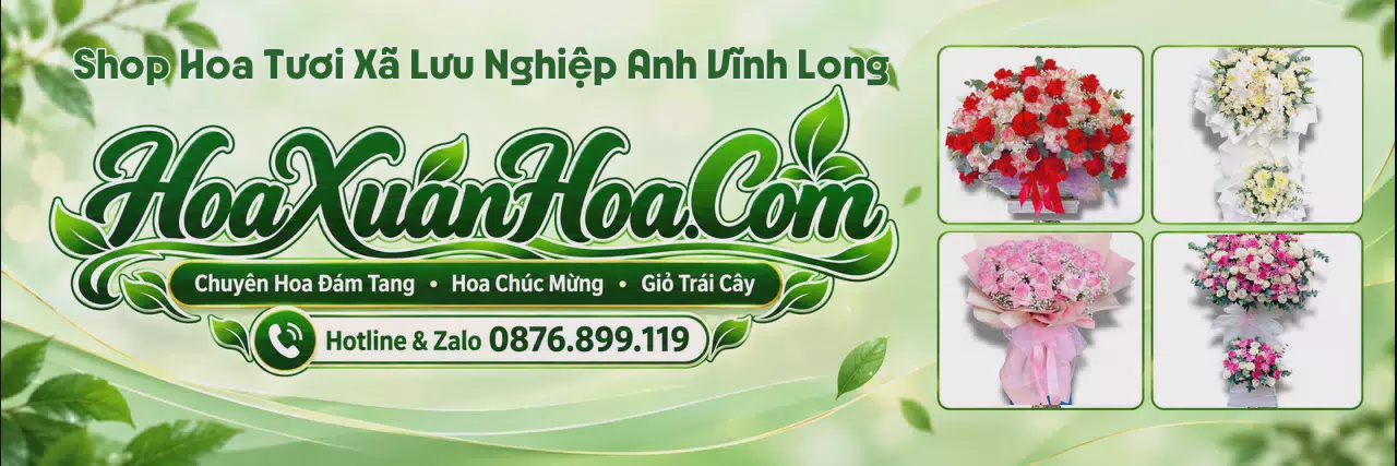 Ảnh bìa Shop Hoa Tươi Tại Xã Lưu Nghiệp Anh Vĩnh Long - Tiệm Hoa Giao Nhanh