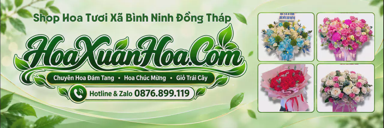 Ảnh bìa Cửa Hàng Hoa Tươi Tại Xã Bình Ninh Đồng Tháp - Tiệm Hoa Nhận Giao Tận Nơi