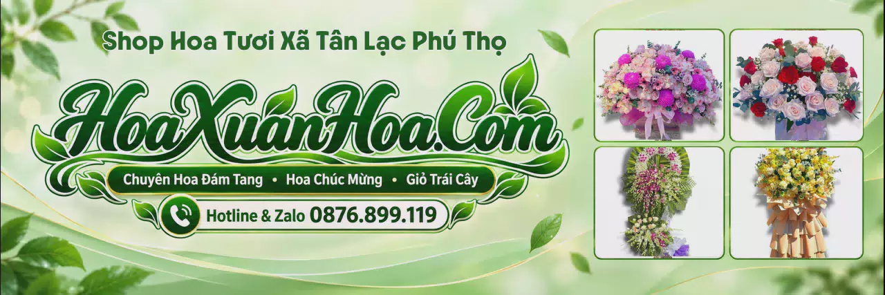 Ảnh bìa Shop Hoa Tươi Tại Xã Tân Lạc Phú Thọ - Đặt Hoa Nhanh Trong Ngày