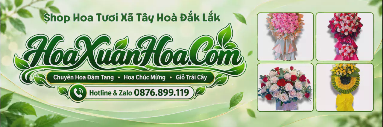 Ảnh bìa Shop Bán Hoa Tươi Tại Xã Tây Hoà Đắk Lắk - Đặt Hoa Nhanh Trong Ngày