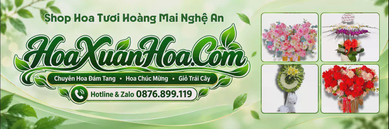 Ảnh bìa Tiệm Hoa Tươi Tại Hoàng Mai Nghệ An - Giao Hoa Tận Địa Chỉ