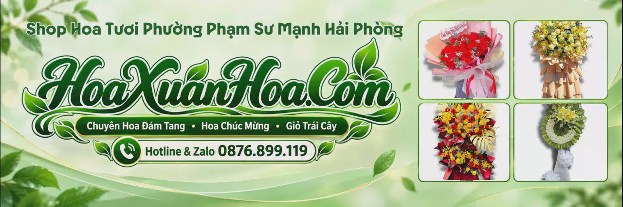 Ảnh bìa Tiệm Hoa Tươi Tại Phường Phạm Sư Mạnh Hải Phòng - Đặt Hoa Online Tiện Lợi