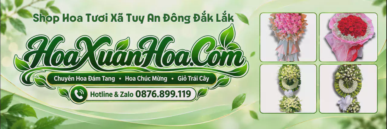 Ảnh bìa Tiệm Hoa Tươi Tại Xã Tuy An Đông Đắk Lắk - Đặt Hoa Dễ Dàng Nhanh Chóng