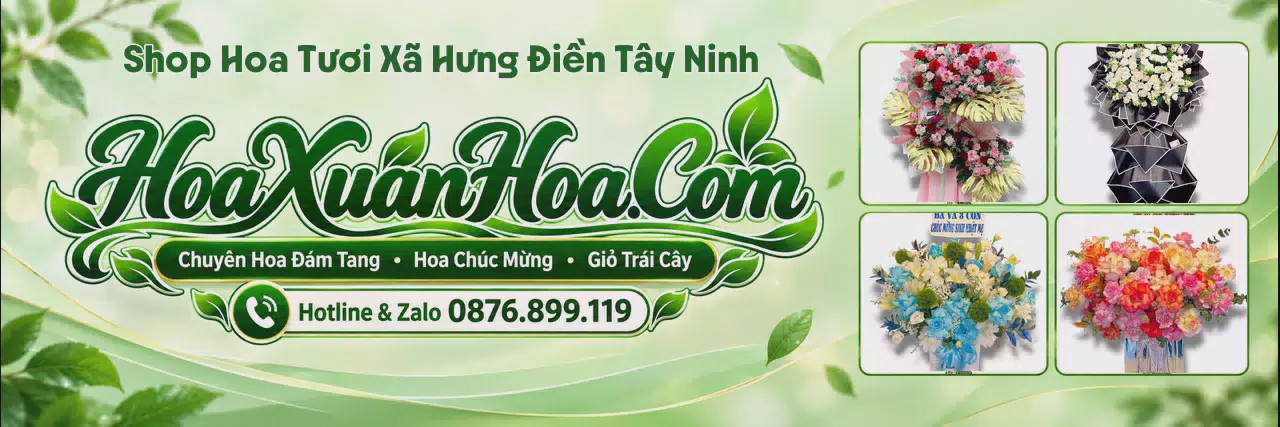 Ảnh bìa Cửa Hàng Hoa Tươi Tại Xã Hưng Điền Tây Ninh - Shop Hoa Giao Tận Nhà