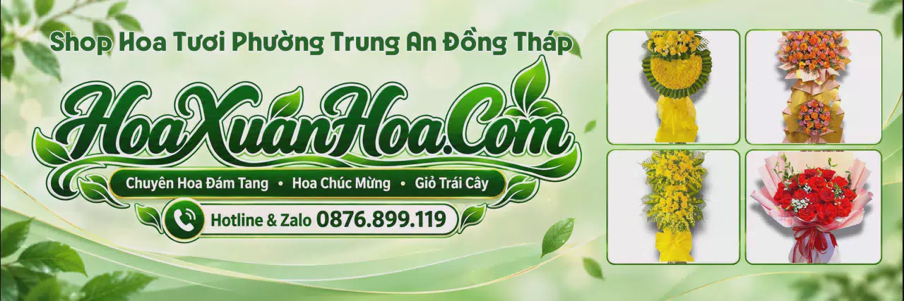Ảnh bìa Cửa Hàng Bán Hoa Tươi Tại Phường Trung An Đồng Tháp - Tiệm Hoa Tươi Giao Tận Nhà