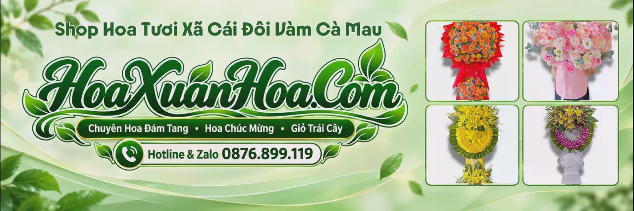 Ảnh bìa Cửa Hàng Bán Hoa Tươi Tại Xã Cái Đôi Vàm Cà Mau - Giao Hoa Nhanh Trong 2 Giờ
