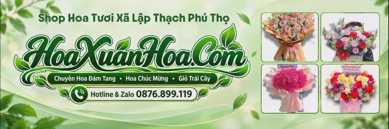 Ảnh bìa Cửa Hàng Bán Hoa Tươi Tại Xã Lập Thạch Phú Thọ - Đặt Hoa Online Giao Tận Nhà