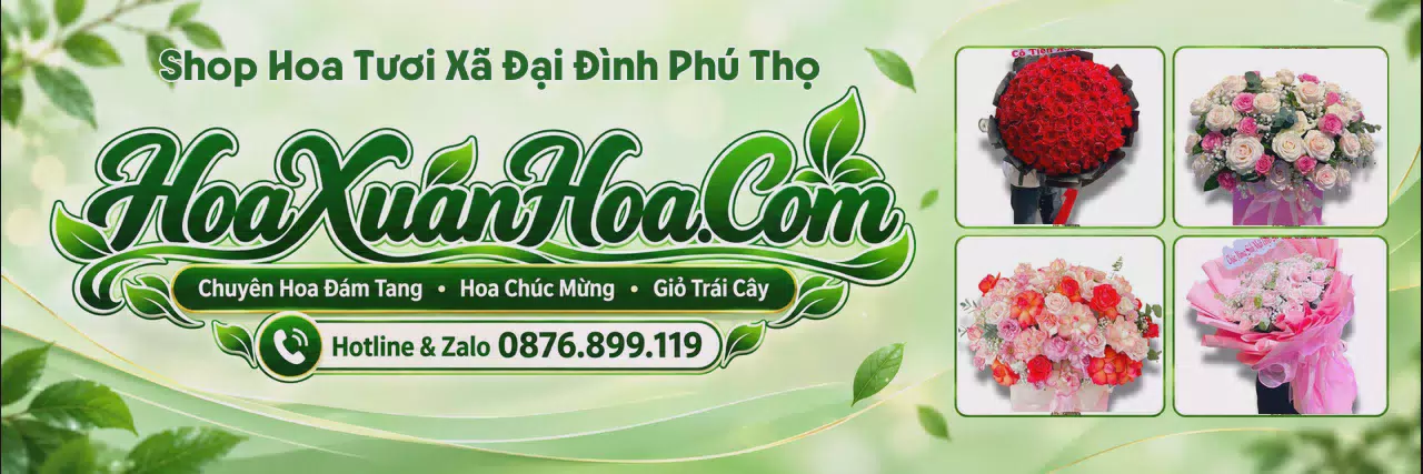 Ảnh bìa Tiệm Hoa Tươi Tại Xã Đại Đình Phú Thọ - Dịch Vụ Đặt Hoa Trực Tuyến