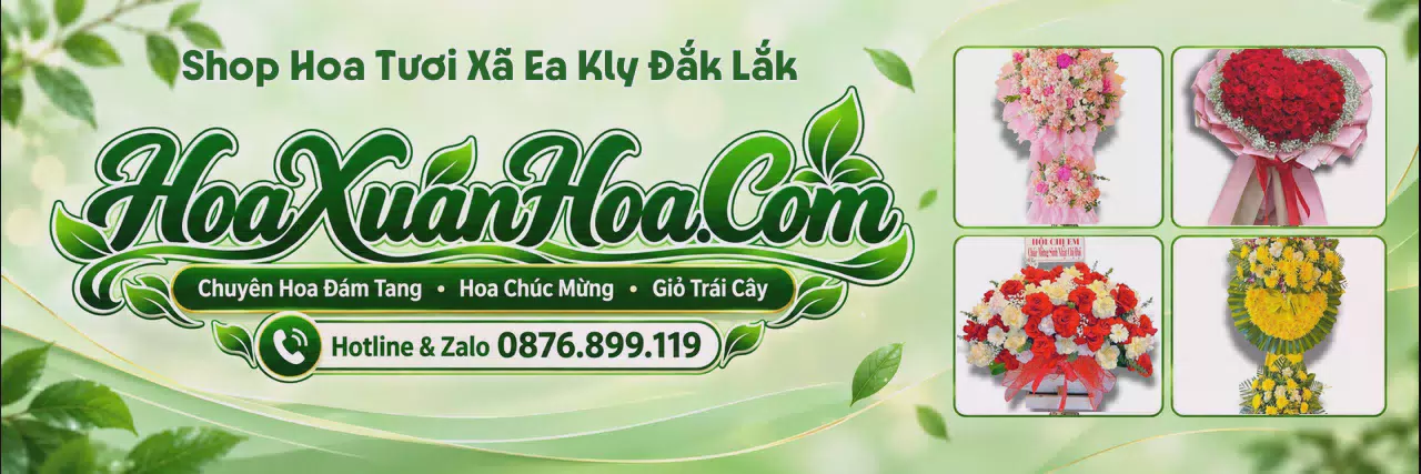 Ảnh bìa Shop Bán Hoa Tươi Tại Xã Ea Kly Đắk Lắk - Tiệm Hoa Giao Hoa Tận Nhà