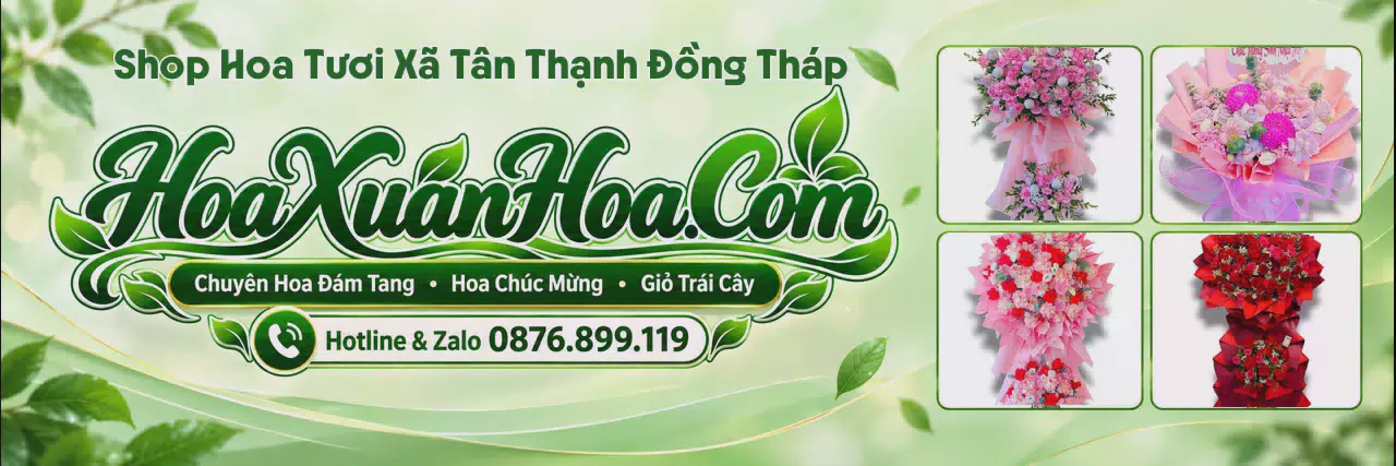 Ảnh bìa Shop Hoa Tươi Tại Xã Tân Thạnh Đồng Tháp - Giao Hoa Nhanh Trong 2 Giờ