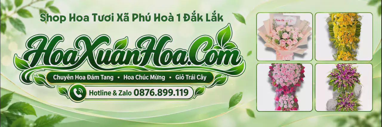 Ảnh bìa Shop Hoa Tươi Tại Xã Phú Hoà 1 Đắk Lắk - Dịch Vụ Hoa Tươi Tận Nơi