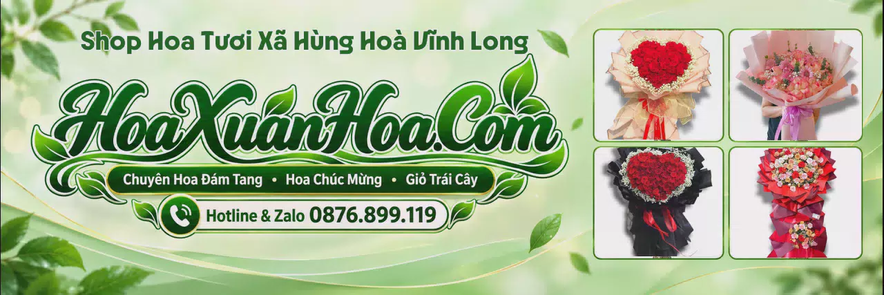 Ảnh bìa Tiệm Hoa Tươi Tại Xã Hùng Hoà Vĩnh Long - Giao Hoa Nhanh Chóng