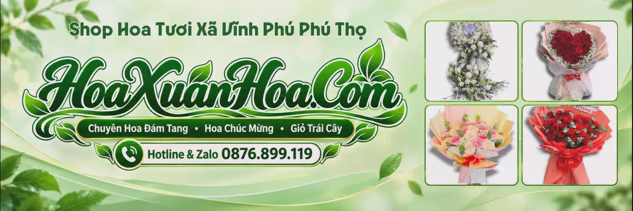 Ảnh bìa Cửa Hàng Hoa Tươi Tại Xã Vĩnh Phú Phú Thọ - Dịch Vụ Giao Hoa Tận Nơi