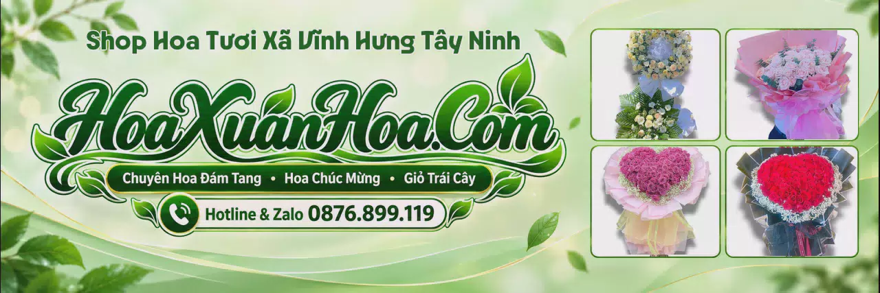 Ảnh bìa Shop Bán Hoa Tươi Tại Xã Vĩnh Hưng Tây Ninh - Giao Hoa Tận Nơi