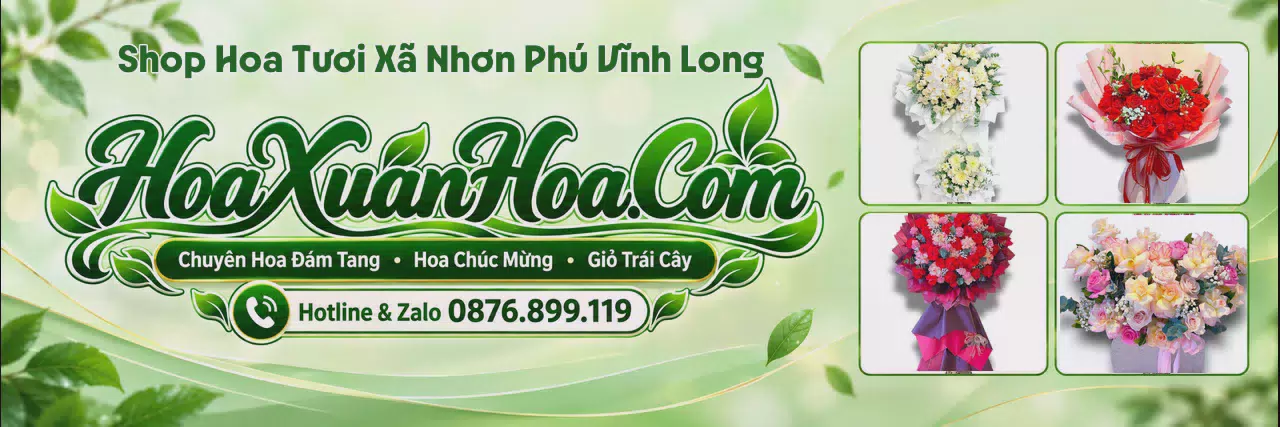 Ảnh bìa Tiệm Hoa Tươi Tại Xã Nhơn Phú Vĩnh Long - Shop Hoa Nhận Đơn Online