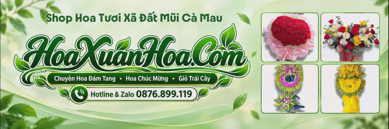 Ảnh bìa Tiệm Hoa Tươi Tại Xã Đất Mũi Cà Mau - Tiệm Hoa Giao Hoa Tận Nhà