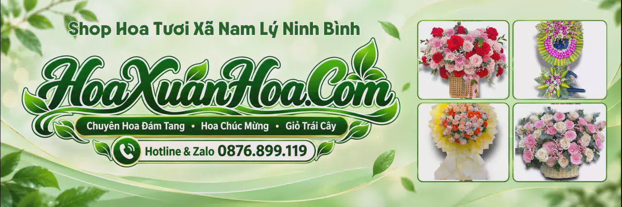 Ảnh bìa Cửa Hàng Bán Hoa Tươi Tại Xã Nam Lý Ninh Bình - Tiệm Hoa Tươi Giao Tận Nhà