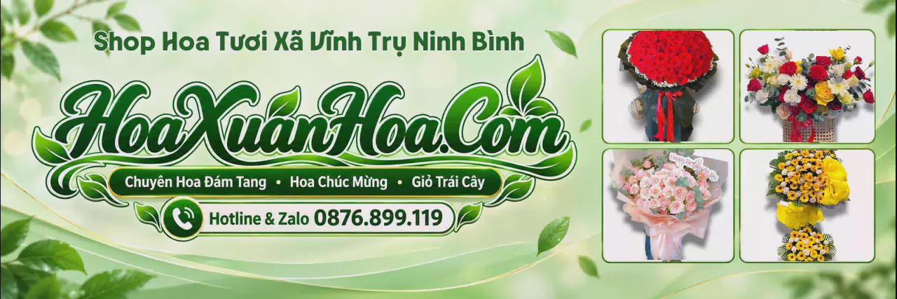 Ảnh bìa Tiệm Hoa Tươi Tại Xã Vĩnh Trụ Ninh Bình - Đặt Hoa Tươi Giao Tận Nơi
